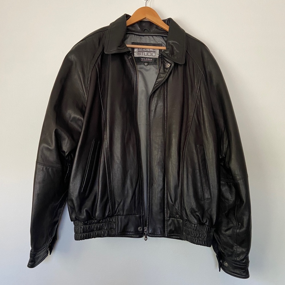 Wilson’s Black Leather Jacket